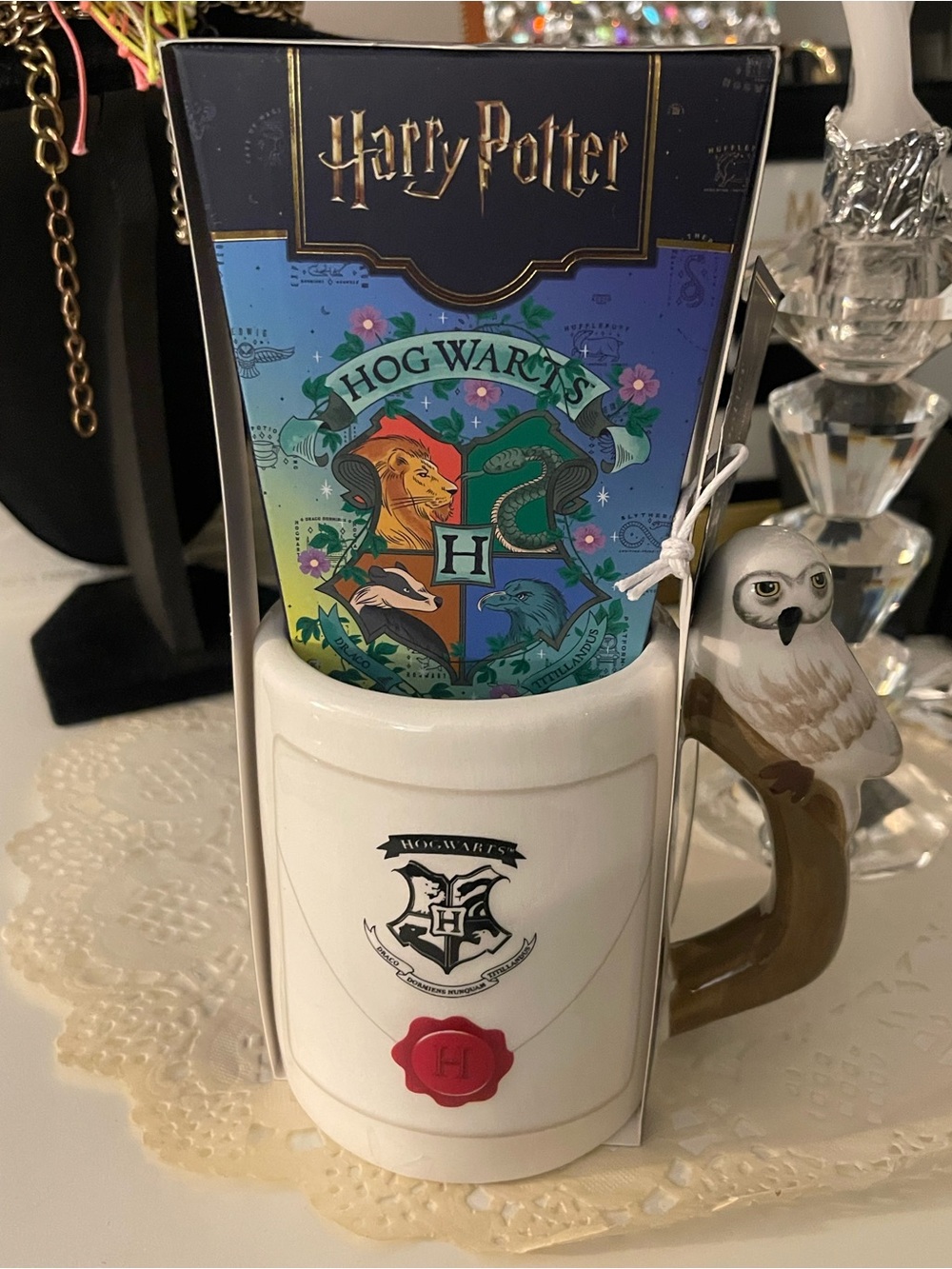 Harry Potter Hot Chocolate Gift Cup - Navy & Gold